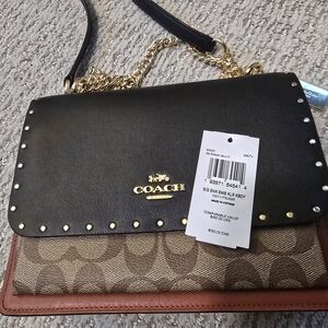 Coach Signature Snake Embellished Klare Crossbody